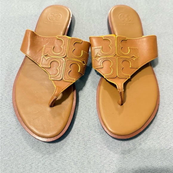Tory Burch Shoes - Tory Burch Brown Leather Sandals
